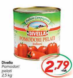 Pomodori Pelati Divella Kg 2,5