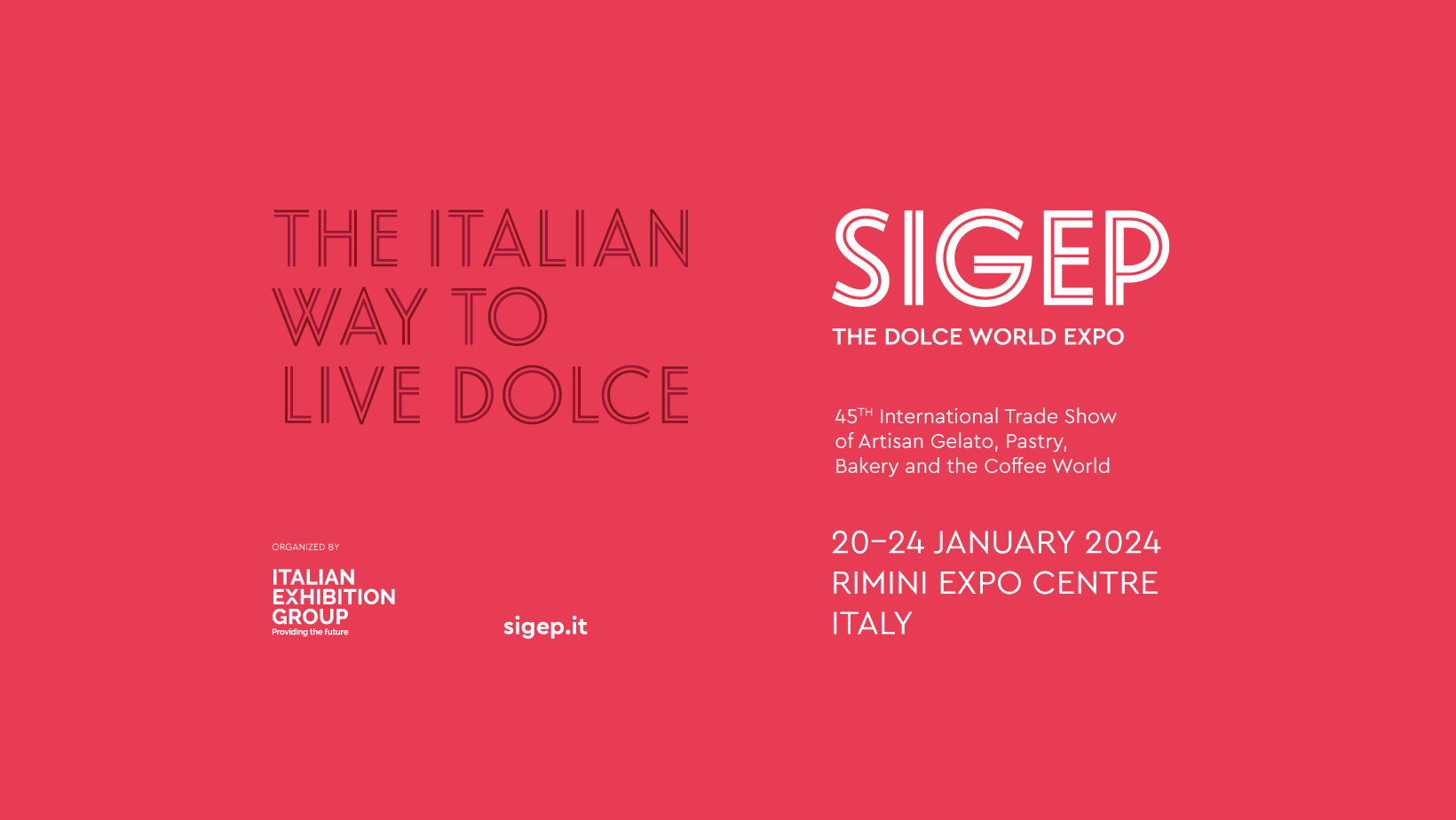 Sigep 2024 - The Dolce World Expo